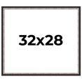 thumbnail image 1 of 32x28 Frame Silver Real Wood Picture Frame Width 1.25 Inches | Interior Frame Depth 0.75 Inches |, 1 of 8