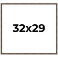 thumbnail image 1 of 32x29 Frame Brown Bamboo with Dark Coffee/Walnut Finish | Solid Wood Picture Frame Width 0.75, 1 of 8