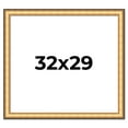 thumbnail image 1 of 32x29 Frame Gold Plein Aire Solid Wood Picture Frame Width 2 Inches | Interior Frame Depth 0.5, 1 of 8