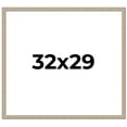 thumbnail image 1 of 32x29 Frame Grey Solid Wood Picture Frame Width 1 Inches | Interior Frame Depth 0.5 Inches |, 1 of 8