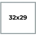 thumbnail image 1 of 32x29 Frame Rustic Sky Blue Solid Wood Picture Frame | 0.75 Inch Moulding Width |Includes UV, 1 of 8