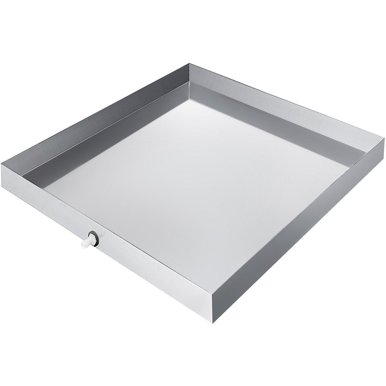 32x30x2.5 Inch 18 Gauge 304 Stainless Steel Heavy Duty Washing Machine Pan Drip Tray with Drain Hole and Hose Adapter