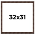 thumbnail image 1 of 32x31 Frame Brown Burl Real Wood Picture Frame Width 1.625 Inches | Interior Frame Depth 0.5 Inches, 1 of 8