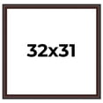 thumbnail image 1 of 32x31 Frame Brown Round Mahogany Solid Wood Picture Frame | 1.625 Inch Moulding Width | with UV, 1 of 8