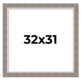 thumbnail image 1 of 32x31 Frame Grey Real Wood Picture Frame Width 2.75 Inches | Interior Frame Depth 0.5 Inches |, 1 of 8