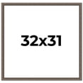 thumbnail image 1 of 32x31 Frame Silver Real Wood Picture Frame Width 1.25 Inches | Interior Frame Depth 0.5 Inches |, 1 of 8