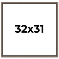 32x31 Frame Silver Real Wood Picture Frame Width 1.25 Inches | Interior Frame Depth 0.5 Inches |