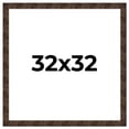 thumbnail image 1 of 32x32 Frame Brown Burl Real Wood Picture Frame Width 1.625 Inches | Interior Frame Depth 0.5 Inches, 1 of 8