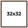 thumbnail image 1 of 32x32 Frame Brown Farmhouse Solid Wood Picture Frame Width 1.5 Inches | Interior Frame Depth 0.5, 1 of 8