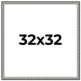 thumbnail image 1 of 32x32 Frame Silver Real Wood Picture Frame Width 1.125 Inches | Interior Frame Depth 0.5 Inches |, 1 of 8