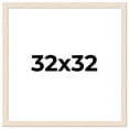 thumbnail image 1 of 32x32 Frame White Barnwood Picture Frame - Modern Photo Frame Includes UV Acrylic Shatter Guard, 1 of 8