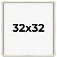 thumbnail image 1 of 32x32 Frame White Wheat Solid Wood Picture Frame | Moulding Width 0.75 Inches | Interior Depth 0.5, 1 of 8