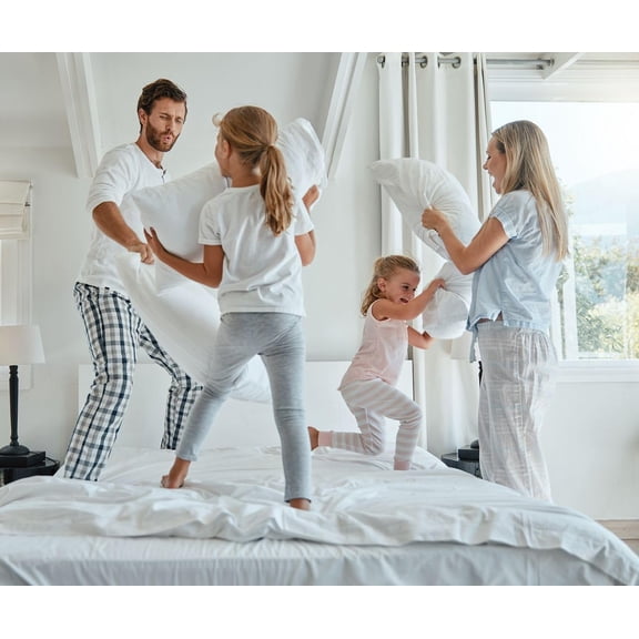 32x32 Inch White Synthetic Down Alternative Pillow Insert - Hypoallergenic Throw Pillow Stuffer for Sofa Shams and Decorative Cushions