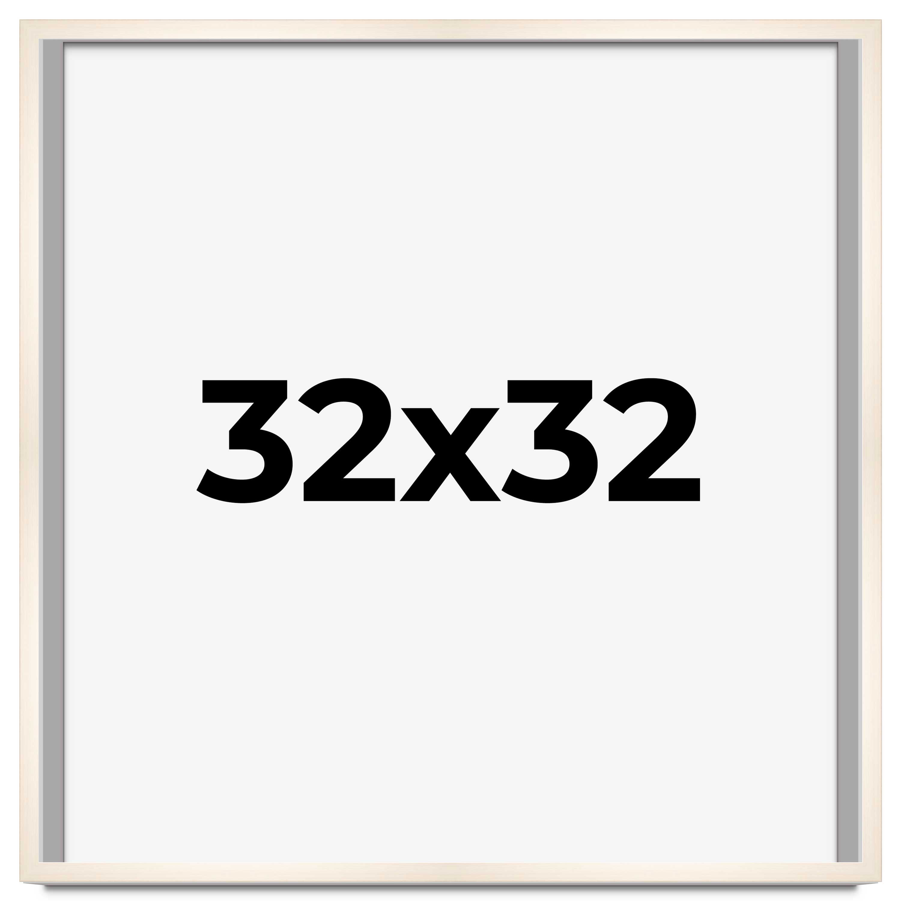 32x32 Shadow Box Cream of Wheat White Washed Display Frame | 0.875 ...