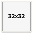 thumbnail image 1 of 32x32 Shadow Box Silver Brushed Striped Display Frame | 1.625 Inches Deep | 1 Inch Moulding Width |, 1 of 8
