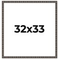 thumbnail image 1 of 32x33 Frame Black Brown Chestnut Mosaic Solid Wood Picture Frame | 1.125 Inch Moulding Width |, 1 of 8