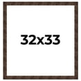 thumbnail image 1 of 32x33 Frame Brown Burl Real Wood Picture Frame Width 1.625 Inches | Interior Frame Depth 0.5 Inches, 1 of 8