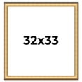 thumbnail image 1 of 32x33 Frame Gold Plein Aire Solid Wood Picture Frame Width 2 Inches | Interior Frame Depth 0.5, 1 of 8