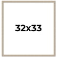 thumbnail image 1 of 32x33 Frame Grey Solid Wood Picture Frame Width 1 Inches | Interior Frame Depth 0.5 Inches |, 1 of 8