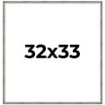 thumbnail image 1 of 32x33 Frame Silver Picture Frame - Complete Modern Photo Frame Includes UV Acrylic Shatter Guard, 1 of 8