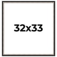 thumbnail image 1 of 32x33 Frame Silver Real Wood Picture Frame Width 1.25 Inches | Interior Frame Depth 0.75 Inches |, 1 of 8