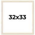thumbnail image 1 of 32x33 Frame White Real Wood Picture Frame Width 1.5 inches | Interior Frame Depth 0.5 inches | Barn, 1 of 8
