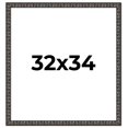 thumbnail image 1 of 32x34 Frame Black-Brown Medieval Solid Wood Picture Frame | 1.5 Inch Moulding Width | Gotham, 1 of 8