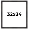 thumbnail image 1 of 32x34 Frame Black Rustic Barnwood Solid Wood Picture Frame | 1.5 Inch Moulding Width | Includes UV, 1 of 8