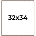 thumbnail image 1 of 32x34 Frame Brown Bamboo with Dark Coffee/Walnut Finish | Solid Wood Picture Frame Width 0.75, 1 of 8