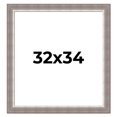 thumbnail image 1 of 32x34 Frame Grey Real Wood Picture Frame Width 2.75 Inches | Interior Frame Depth 0.5 Inches |, 1 of 8