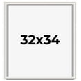 thumbnail image 1 of 32x34 Shadow Box Silver Brushed Striped Display Frame | 1.625 Inches Deep | 1 Inch Moulding Width |, 1 of 8