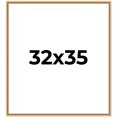 thumbnail image 1 of 32x35 Frame Beaded Gold Solid Wood Picture Frame | 0.75 Inches Moulding Width | Liscio Oro, 1 of 8
