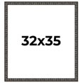 thumbnail image 1 of 32x35 Frame Black-Brown Medieval Solid Wood Picture Frame | 1.5 Inch Moulding Width | Gotham, 1 of 8