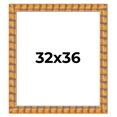 thumbnail image 1 of 32x36 Frame Beige Real Wood Picture Frame Width 3 inches | Interior Frame Depth 0.5 inches |, 1 of 8