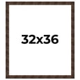 thumbnail image 1 of 32x36 Frame Brown Burl Real Wood Picture Frame Width 1.625 Inches | Interior Frame Depth 0.5 Inches, 1 of 8