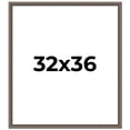 thumbnail image 1 of 32x36 Frame Silver Real Wood Picture Frame Width 1.25 Inches | Interior Frame Depth 0.5 Inches |, 1 of 8