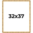 thumbnail image 1 of 32x37 Frame Gold Bamboo Solid Wood Picture Frame | 1 Inch Moulding Width | Interior Frame Depth, 1 of 8