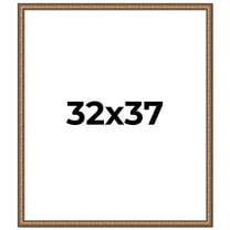 32x37 Frame Gold Real Wood Picture Frame Width 1.25 inches | Interior Frame Depth 0.5 inches |