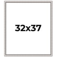 thumbnail image 1 of 32x37 Frame Silver Real Wood Picture Frame Width 1.25 Inches | Interior Frame Depth 0.5 Inches |, 1 of 8