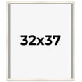 thumbnail image 1 of 32x37 Frame White Wheat Solid Wood Picture Frame | Moulding Width 0.75 Inches | Interior Depth 0.5, 1 of 8