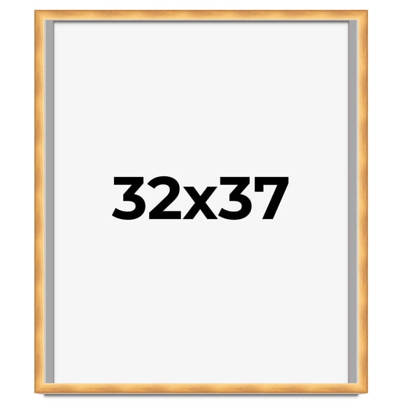 32x37 Shadow Box Bronze Cross-Brushed Display Frame | 1.625 Inches Deep Solid Wood | UV Resistant