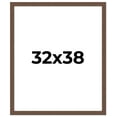 thumbnail image 1 of 32x38 Frame Brown Farmhouse Solid Wood Picture Frame Width 1.5 Inches | Interior Frame Depth 0.5, 1 of 8