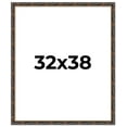 thumbnail image 1 of 32x38 Frame Gold Real Wood Picture Frame Width 1.5 inches | Interior Frame Depth 0.5 inches |, 1 of 8