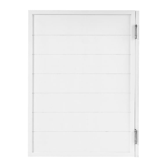 32x42 Inch Single Leaf Swing Bar Door Premium Pine Wood Square Design with Hinges and Hardware Easy Install for Cafe Hallway Kitchen Pub Entrance White