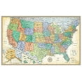 thumbnail image 1 of 32x50 Rand McNally United States USA Classic Push-Pin Travel Wall Map Foam Board Mounted or Framed (Mounted), 1 of 3