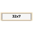 thumbnail image 1 of 32x7 Frame Natural Wood Picture Frame | 0.75 Inch Moulding Width | with UV Acrylic Plexiglass, Foam, 1 of 8