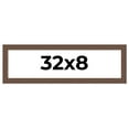 thumbnail image 1 of 32x8 Frame Brown Distressed Barnwood Picture Frame | Rustic Farmhouse Photo Frame Includes UV, 1 of 8