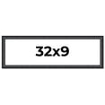 thumbnail image 1 of 32x9 Frame Black Real Wood Picture Frame Width 1.25 inches | Interior Frame Depth 0.5 inches |, 1 of 8
