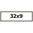 thumbnail image 1 of 32x9 Frame Brown Bamboo with Dark Coffee/Walnut Finish | Solid Wood Picture Frame Width 0.75 Inches, 1 of 8
