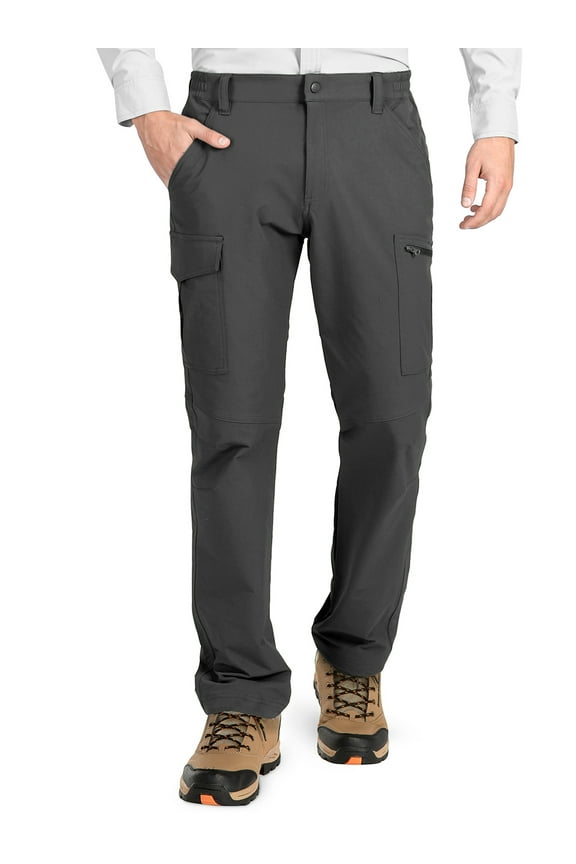 Men's Cargo Work Pants Water Resistant Lightweight Ripstop Hiking Pants with 6 Pocket
